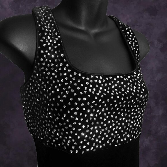 90s Algo Velvet Maxi Dress - Picture 2 of 6